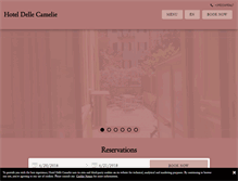 Tablet Screenshot of hoteldellecamelie.it